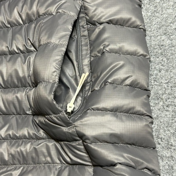 Cotopaxi Fuego Down Hooded Jacket Mens XXL Gray Cinder Stripes 800 Fill - Picture 9 of 16